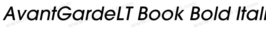 AvantGardeLT Book Bold Italic字体转换